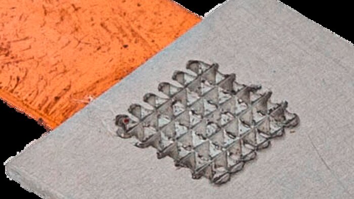 Beispielhafte Abbildung für per Ultraschall geschweißtes Aluminium