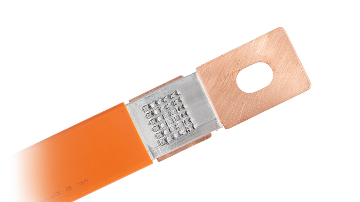 Busbar connection realized with ultrasonic welding