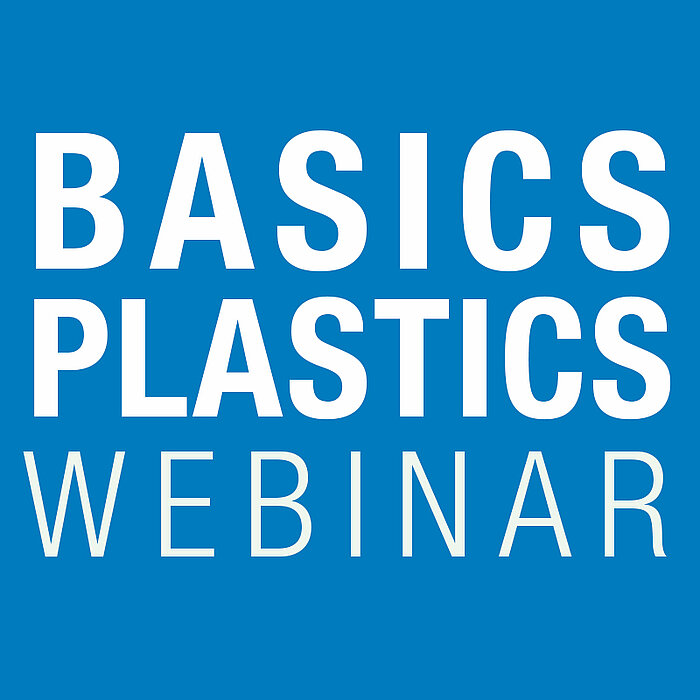 Graphic with text basics plastics webinar.