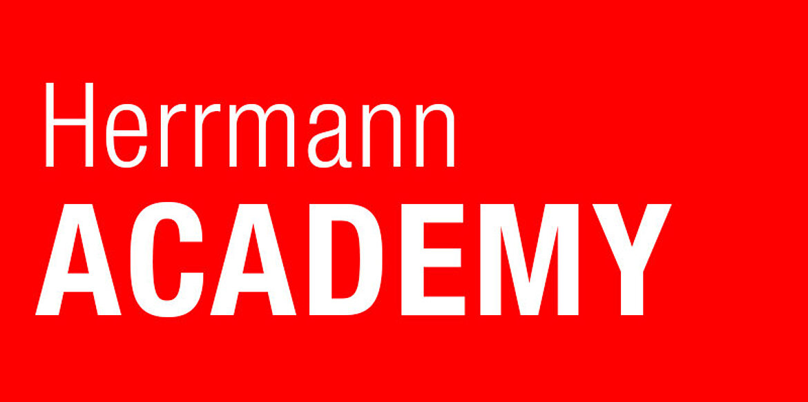 Graphic with text Herrmann Academy.