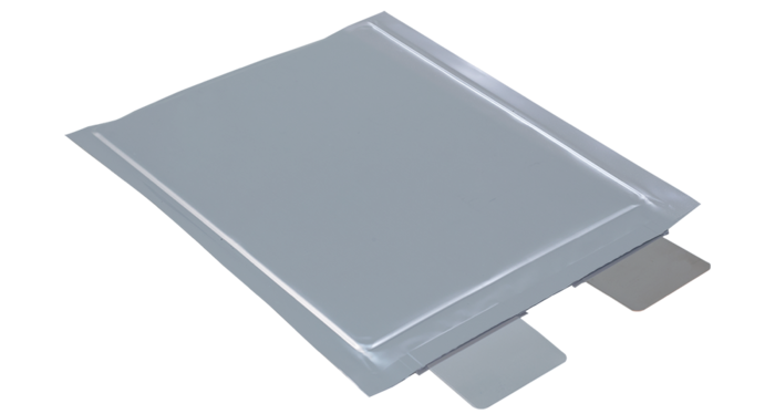 ポーチセルに2つの接続タブ。超音波で取り付け