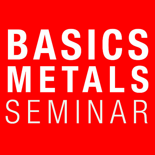 Graphic with text basic metals seminar.