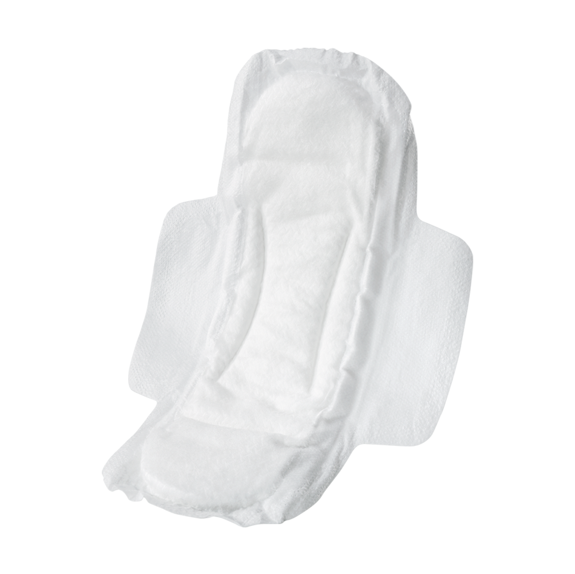 Assorbente femminile con ali saldato mediante ultrasuoni