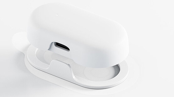 GlucoModicum glucose monitor with ultrasonically welded plastic housing